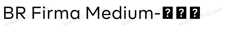 BR Firma Medium字体转换
